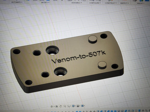 Venom-to-RMS (Red Dot Adapter Plate)